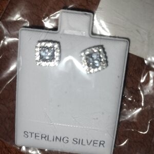 Sterling Silver CZ Earrings